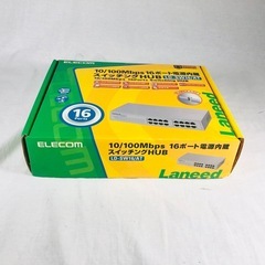 エレコム 10/100Mbps 16ポート電源内蔵 スイッチングHUB LD-SW16/AT 未使用の画像