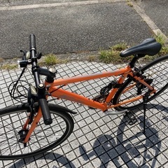 【クロスバイク】美品❗️700x28c 3x7段変速　LEDオートライト付　チェーン新品❗️ワイヤー鍵付属　若林自転車　膳所店　SALE中❗️ クロスバイク】美品❗️700x28c 3x7段変速 LEDオートライト付 チェーン