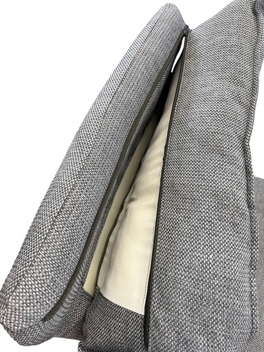 NO.1773 《お値下げ中!!》無印良品 ハイバックリクライニングチェア 1シーター オットマン付き 1人掛け ソファ チェア 家具 中古