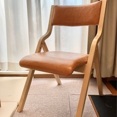 【受け渡し予定者決定済】ダイニングチェア　折りたたみ　2脚の画像