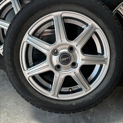 Bridgestone ブリザックVRX 155/65R14 PCD100×4穴　アルミホイール4本セット！の画像