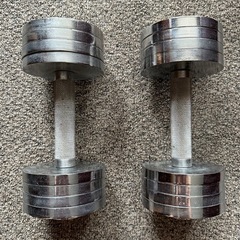 取引中
【中古】可変式ダンベル(各max 10kgs x 2)の画像