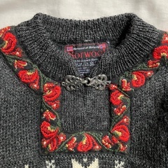 ノルウェー　キッズニット　NORWOOL　ノルウェージャンニット　チロリアンの画像