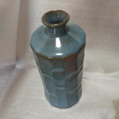 「灰柚 削手壺 雅男」花器陶器箱入りの画像