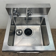 ステンレス　業務用　1層シンク流し台　蛇口付き　厨房　飲食店　W６００ｘD６００ｘH８００ｍｍ