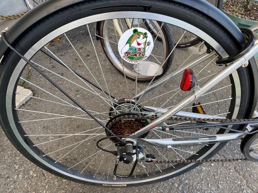 ?【自転車】27inシティクロス シルバー【アールワンは綺麗め自転車買います！高価買取!!】