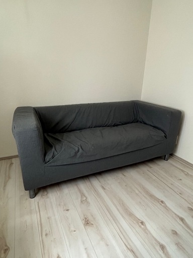 ソファー　ソファーカバー付き