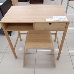 ★ジモティ割あり★ IKEA テーブル椅子ゼット ライトブラウン H76×D47×W76.5 クリーニング済み HJ4392