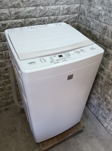 【美品】大阪送料無料★3か月保障付き★洗濯機★2019年★アクア★5kg★AQW-GS5E6★S-442