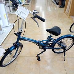 ★ジモティ割あり★  折り畳み自転車 ２0インチ ブルー クリー...