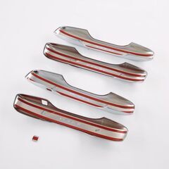 【新品・未使用】Kinotaka ホンダ専用 新型アコード用 フロント&リア ドアハンドル メッキ メッキ ガーニッシュ 5p セット (ドアハンドル メッキ)の画像