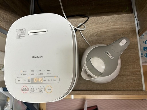 【決まりました】炊飯器と電気ケトルのセット