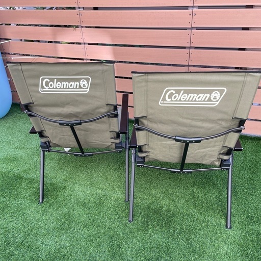 【値下げ】Colemanレイチェア2脚セット「オリーブ」