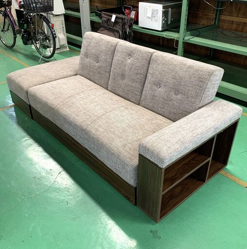 伊勢崎店【現状品】gi9-32 収納付きソファベッド