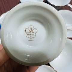 コーヒーカップ＆ソーサー６客セット　OKURA 　の画像