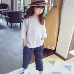 新品　子ども　Tシャツ2枚セット　120 グレー　ブラウン