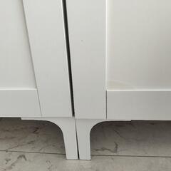 値引！9/26まで！ イケア IKEA【定価10万位】【専門員組立品】ベストー BESTÅ ハンヴィーケン HANVIKEN /北欧 無印良品・ニトリ好きさんにも 白の画像