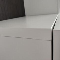 値引！9/26まで！ イケア IKEA【定価10万位】【専門員組立品】ベストー BESTÅ ハンヴィーケン HANVIKEN /北欧 無印良品・ニトリ好きさんにも 白の画像