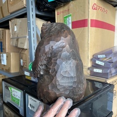 アイヌ　熊　置き物　鮭なしの画像