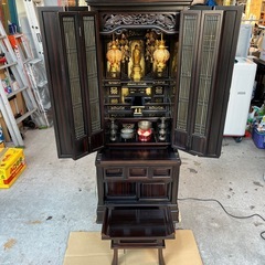 【お取引先確定】お仏壇 経机仏具付　中古品  