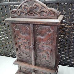 アジアン家具 小物入れ 幅24cm×奥行16cm×高さ44.5c...