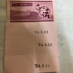 ユンニの湯入浴券３枚の画像
