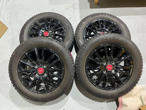 【ブリヂストン】BRIDGESTONE BLIZZAK VRX2 155/65R14 2021年 スタッドレス 7～8分山 LeyBahn ホイール付 ４本セット