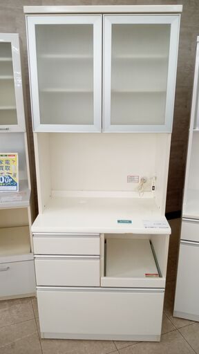 ★ジモティ割あり★ ニトリ レンジボ－ド 白 H200.1×D50×W80 クリーニング済み TJ8504