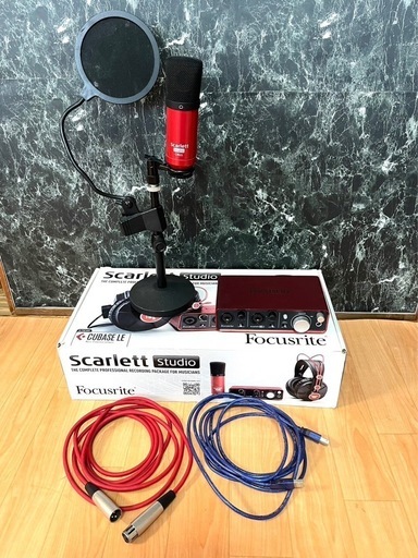 本日限定 Focusrite scarlett studio 2i2 オーディオインターフェース オーディオインターフェイス ヘッドフォン欠品