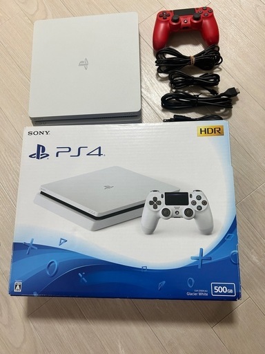 動作確認済／初期化済　PlayStation4  CUH-2100A    500GB  GlacierWhite