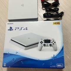 動作確認済／初期化済　PlayStation4  CUH-2100A    500GB  GlacierWhite