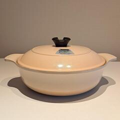 両手鍋 外径約29cm ベージュの画像