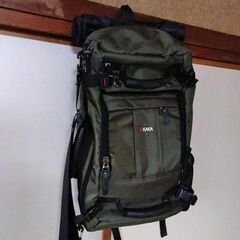 KAKA 旅行バッグ（緑）、機内持ち込みバッグ