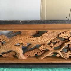 厚みのある欄間2枚