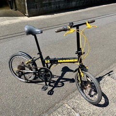 お取引感謝【人気】ハマーロゴ・折りたたみ自転車・２０インチ・変速...