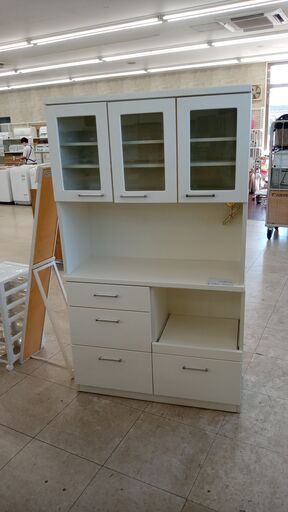 ★店長特別値引き★  レンジボ－ド 白 H180×D42×W104.5 クリーニング済み TJ8511