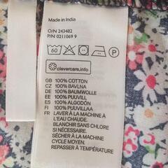 H&M 薄手 長袖シャツ 80〜90cm 花柄の画像