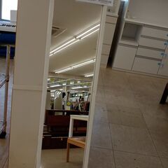 ★ジモティ割あり★  ミラｰ 白 H144×D48×W22 クリ...