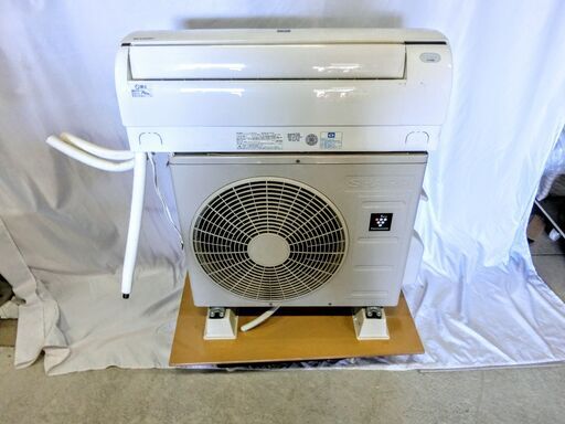 SHARP ルームエアコン プラズマクラスター おもに8畳用室内機AY-H25D/室外機AU-H25DY 2018年製