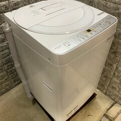 大阪送料無料★3か月保障付き★洗濯機★2019年★シャープ★6kg★ES-GE6C-W★S-618