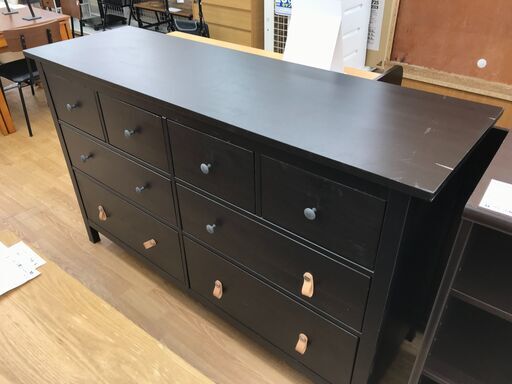 ★ジモティ割あり★ IKEA チェスト ブラック H96×W160×D50 クリーニング済み KJ6143