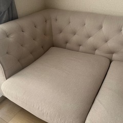 【値下げ】グレージュ/ソファ売りますの画像
