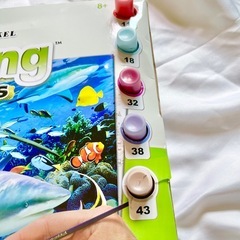 【未使用】Painting by numbers 水彩画キット 大人の塗り絵 海　オーストラリア輸入品の画像