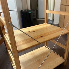無印パイン材ユニットシェルフの画像