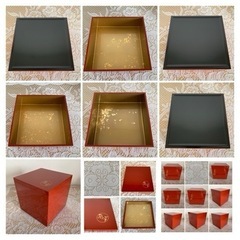 美品☆お重箱 三段重 3セット　京都嵐亭 プラスチックの画像