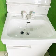 (使用頻度少なく美品)　リクシル LIXIL　オフト 洗面化粧台セット FTV1N-500+MFK-501　スリムタイプ ■A-4011の画像