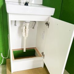 (使用頻度少なく美品)　リクシル LIXIL　オフト 洗面化粧台セット FTV1N-500+MFK-501　スリムタイプ ■A-4011の画像