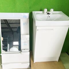(使用頻度少なく美品)　リクシル LIXIL　オフト 洗面化粧台セット FTV1N-500+MFK-501　スリムタイプ ■A-4011の画像