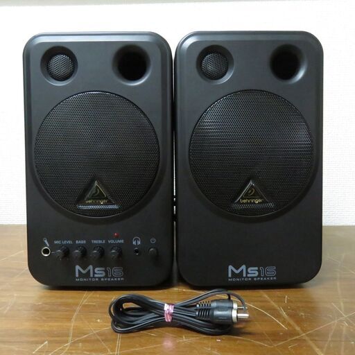 Behringer べリンガー MS16 スピーカー ペア 動作確認済み│江別市のリサイクルショップドロップ
