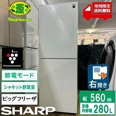 シャープ 冷蔵庫 一人暮らし 2ドア 小型 2018年製 引越し 新生活